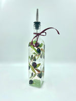 Load image into Gallery viewer, Hand-Painted Olive Oil Bottle – 16 oz Dispenser
