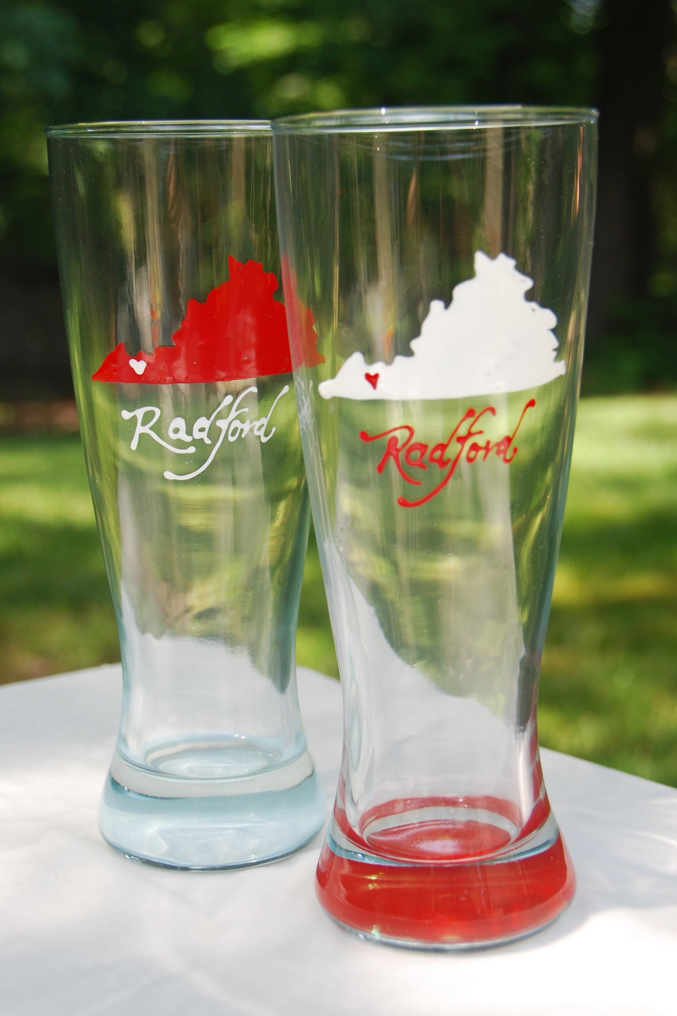 Hand-painted College / University Spirit Glass