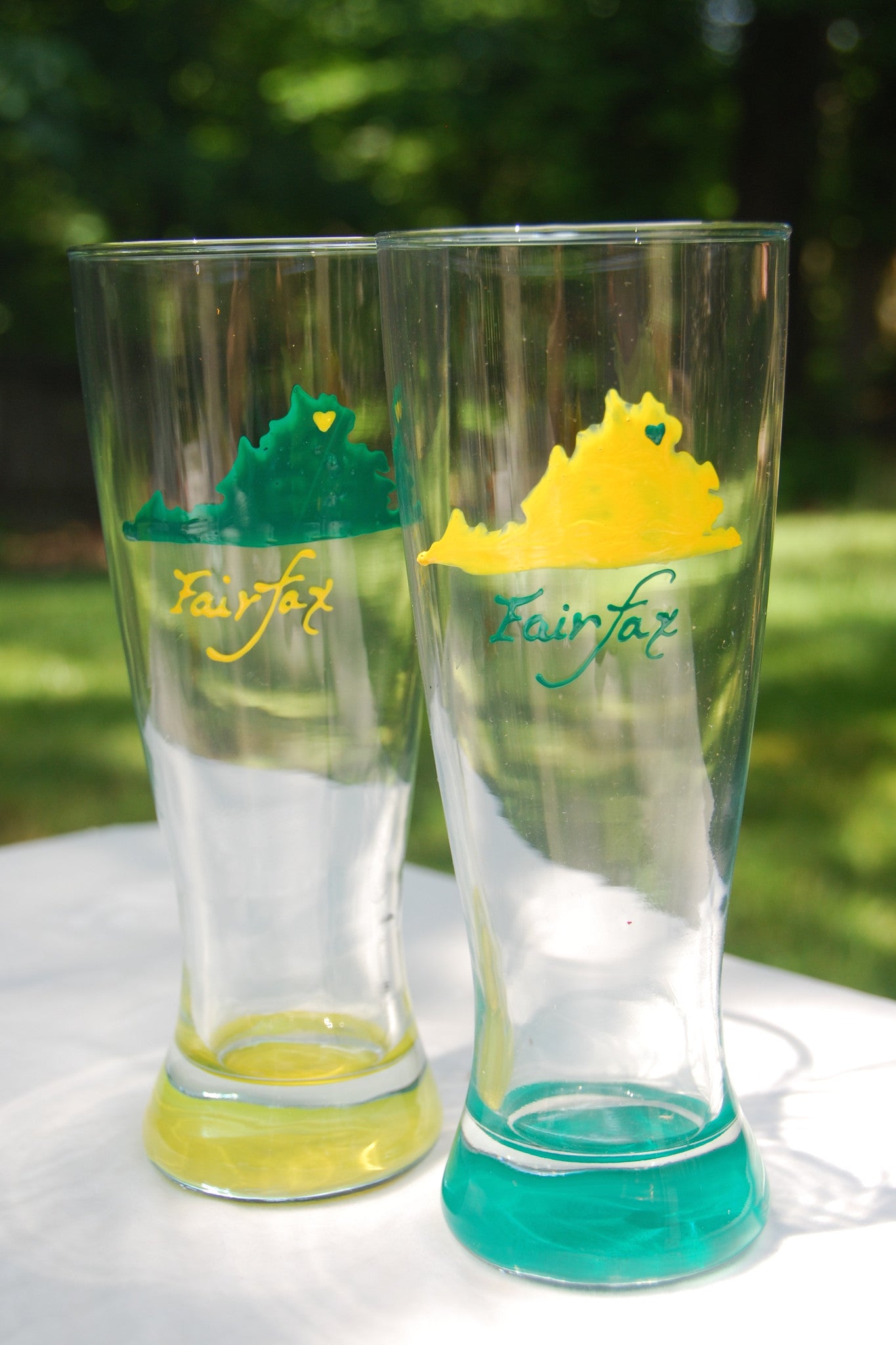 Hand-painted College / University Spirit Glass