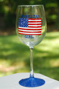 Stars & Stripes - Hand Painted, Personalized Glassware
