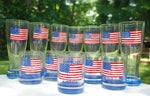 Load image into Gallery viewer, Stars &amp; Stripes - Hand Painted, Personalized Glassware
