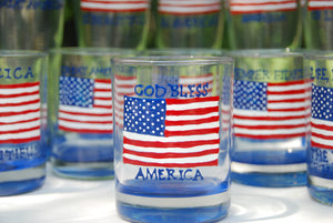 Stars & Stripes - Hand Painted, Personalized Glassware