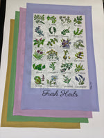 Load image into Gallery viewer, Fresh Herbs Tea Towel
