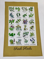 Load image into Gallery viewer, Fresh Herbs Tea Towel
