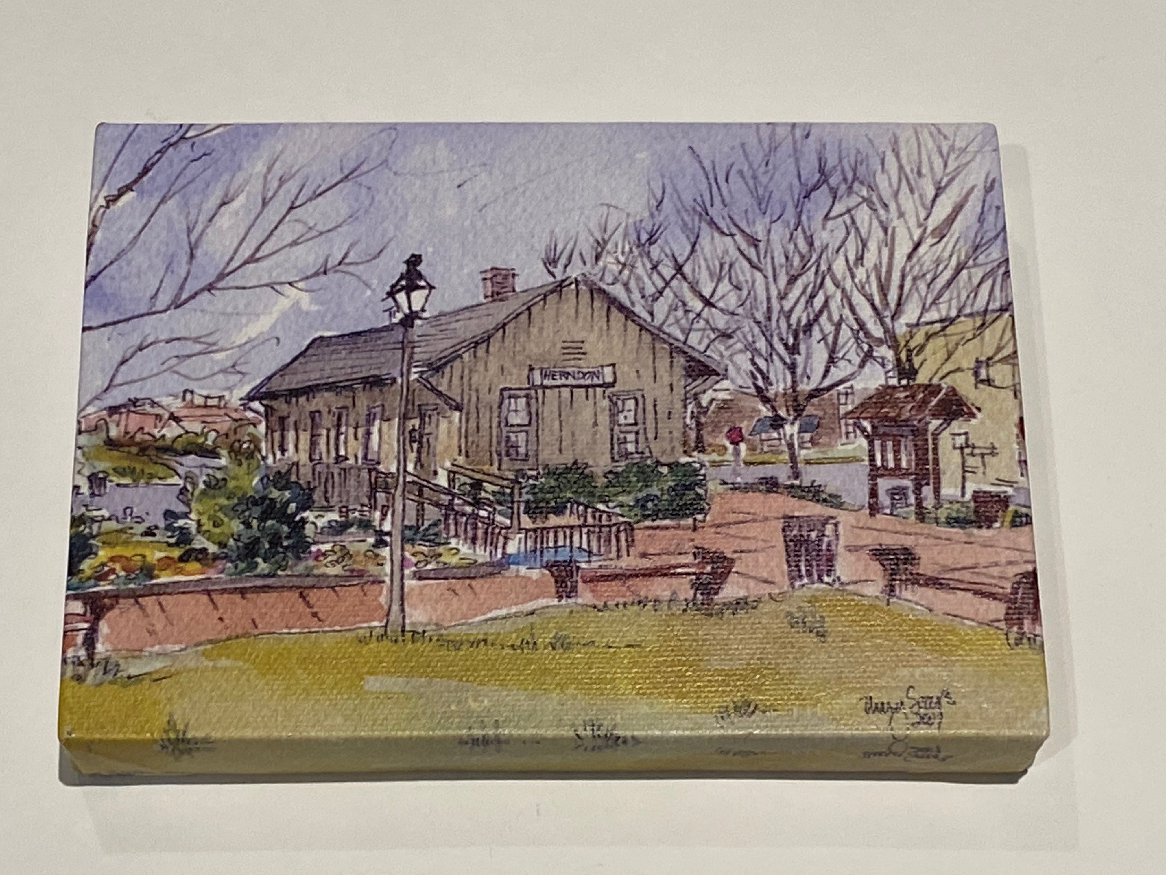 Town of Herndon Watercolor Prints