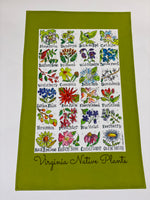 Load image into Gallery viewer, Virginia Native Plants Tea Towel
